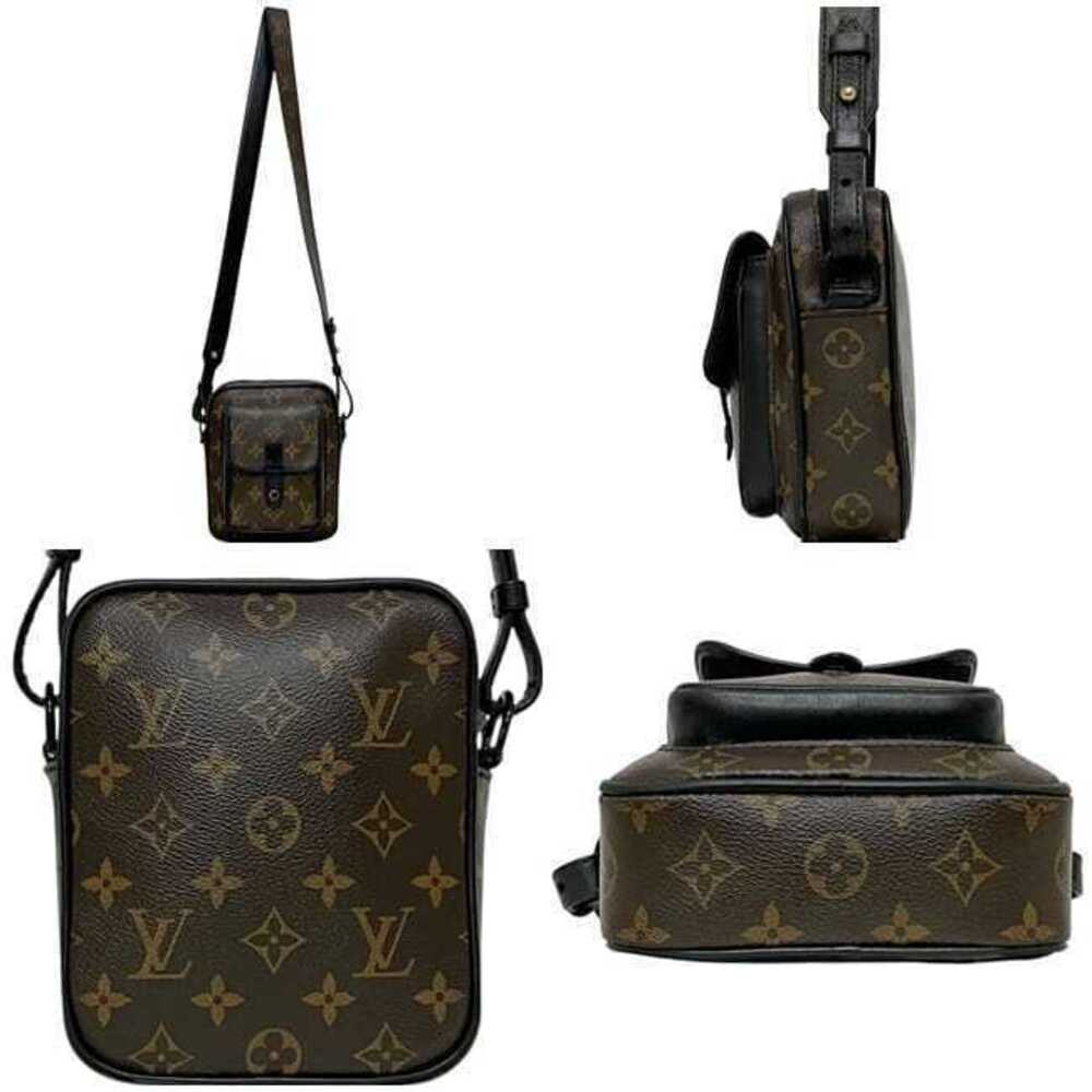Louis Vuitton Shoulder Crossbody Wearlove Christopher Bag Black Clutch Brown